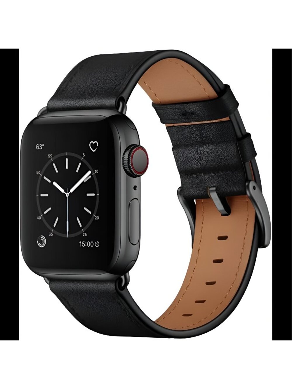 Compatible with Apple Watch Band 45mm 44mm 42mm, Genuine Leather Band